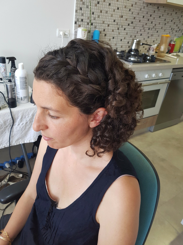 שיער אסוף מראה טבעי 